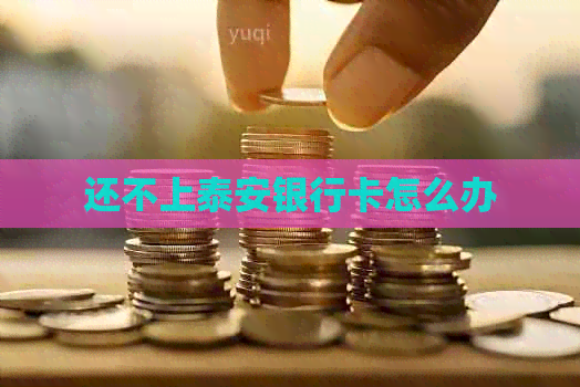 还不上泰安银行卡怎么办