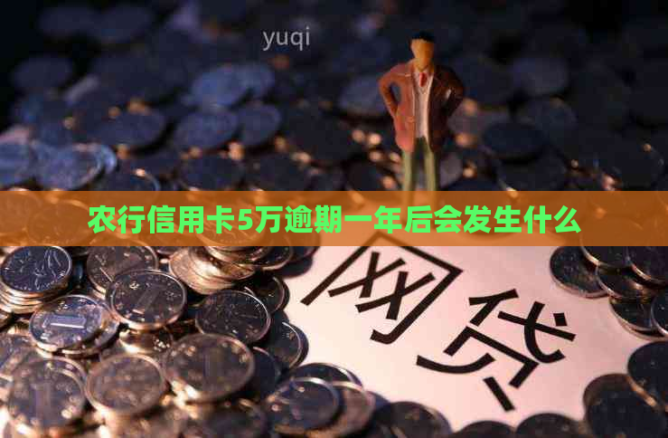 农行信用卡5万逾期一年后会发生什么