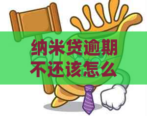 纳米贷逾期不还该怎么处理