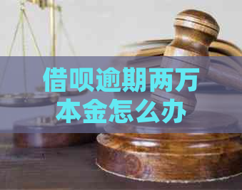 借呗逾期两万本金怎么办