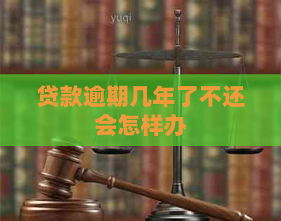 贷款逾期几年了不还会怎样办
