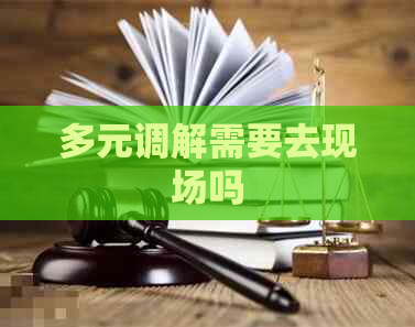 多元调解需要去现场吗