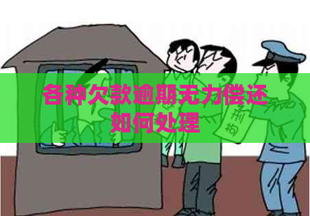 各种欠款逾期无力偿还如何处理