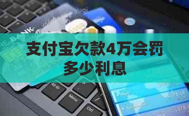 支付宝欠款4万会罚多少利息