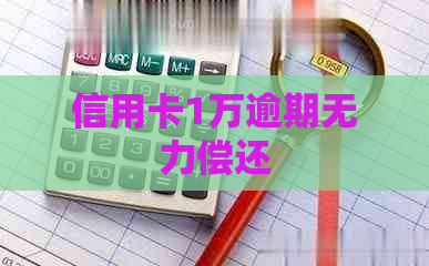 信用卡1万逾期无力偿还