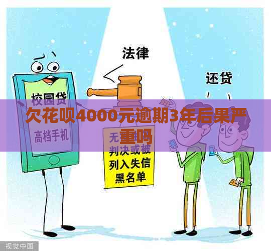 欠信用卡4000元逾期3年后果严重吗