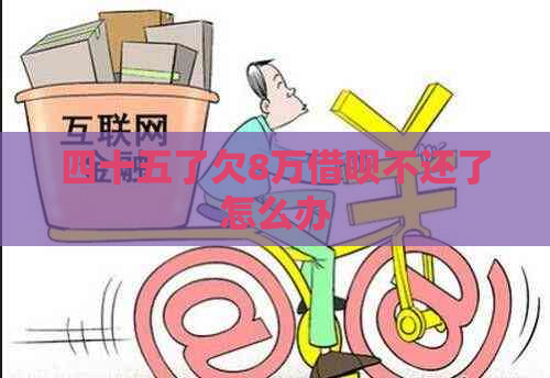 四十五了欠8万借呗不还了怎么办