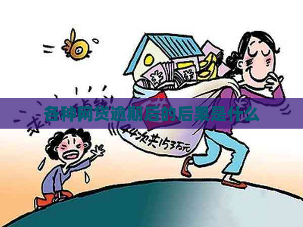 各种网贷逾期后的后果是什么