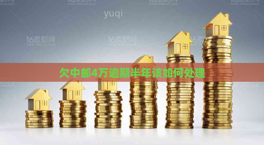 欠中邮4万逾期半年该如何处理