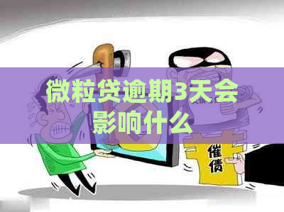 微粒贷逾期3天会影响什么