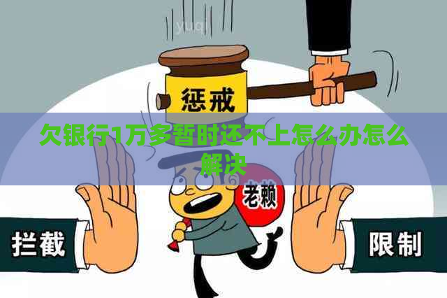 欠银行1万多暂时还不上怎么办怎么解决