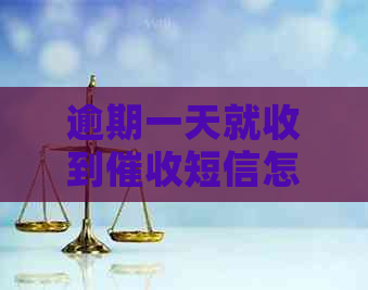 逾期一天就收到短信怎么办