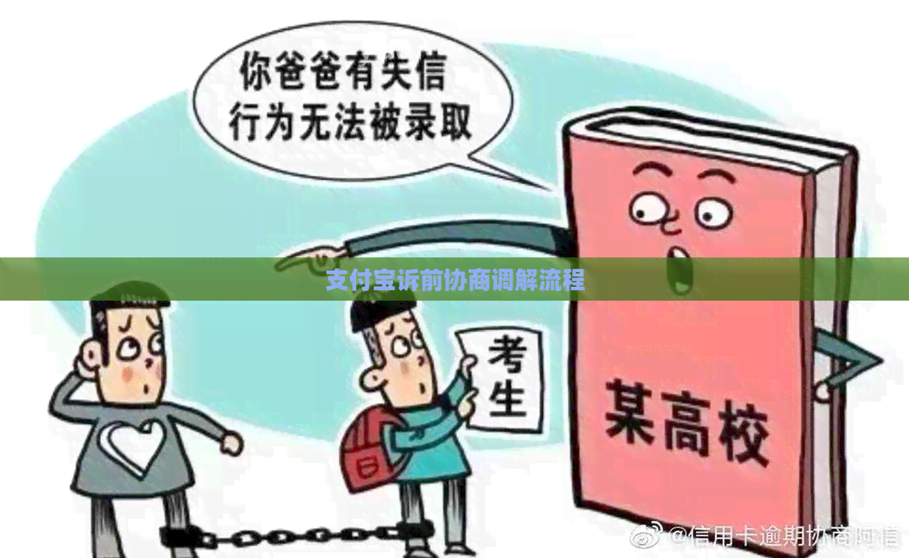 支付宝诉前协商调解流程