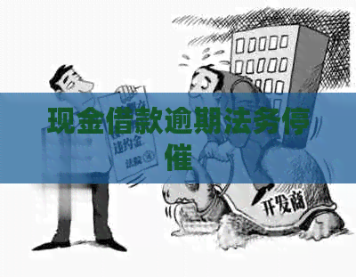 现金借款逾期法务停催