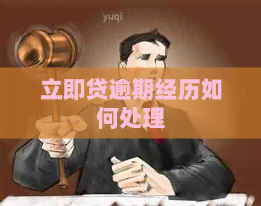 立即贷逾期经历如何处理