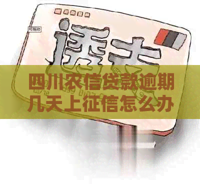 四川农信贷款逾期几天上怎么办理
