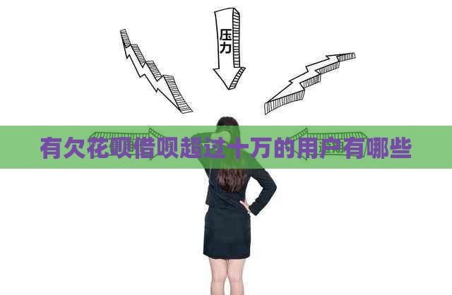 有欠花呗借呗超过十万的用户有哪些