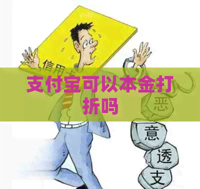 支付宝可以本金打折吗