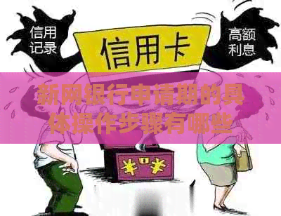 新网银行申请期的具体操作步骤有哪些