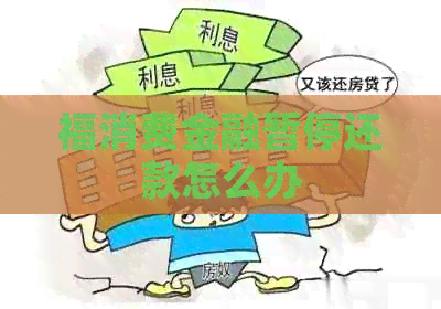 福消费金融暂停还款怎么办