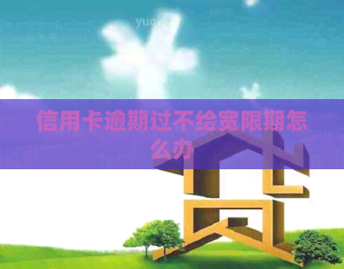 信用卡逾期过不给宽限期怎么办
