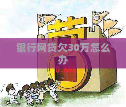 银行网贷欠30万怎么办