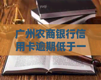 广州农商银行信用卡逾期低于一万怎么办