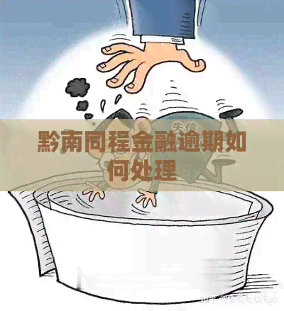 黔南同程金融逾期如何处理