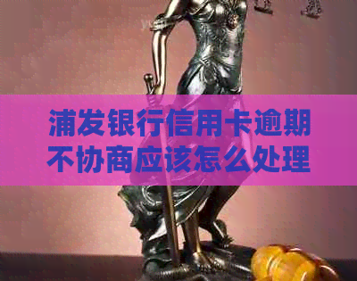 浦发银行信用卡逾期不协商应该怎么处理