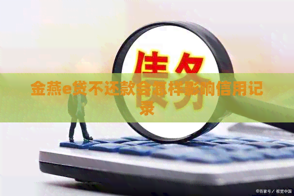 金燕e贷不还款会怎样影响信用记录