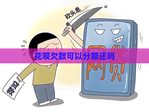 花呗欠款可以分期还吗