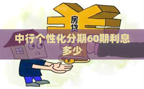 中行个性化分期60期利息多少