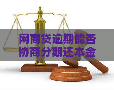 网商贷逾期能否协商分期还本金
