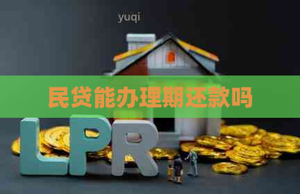 民贷能办理期还款吗