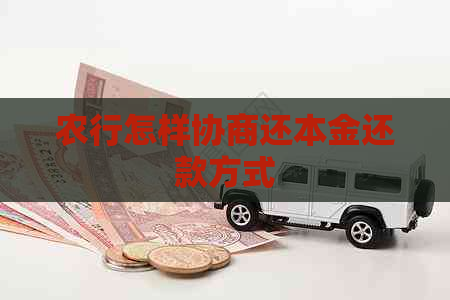 农行怎样协商还本金还款方式