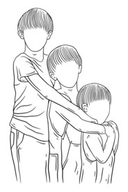 手把手教程：如何绘制哥哥与弟弟的简笔画及常见角色组合指南