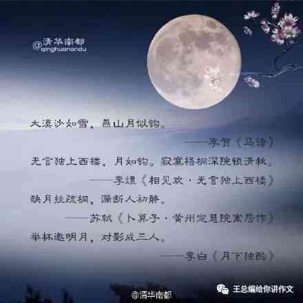 月亮的古风文案：经典句子与写作技巧汇编