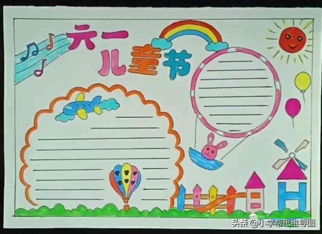 六一儿节文案手抄报内容：简单大全及软文汇编
