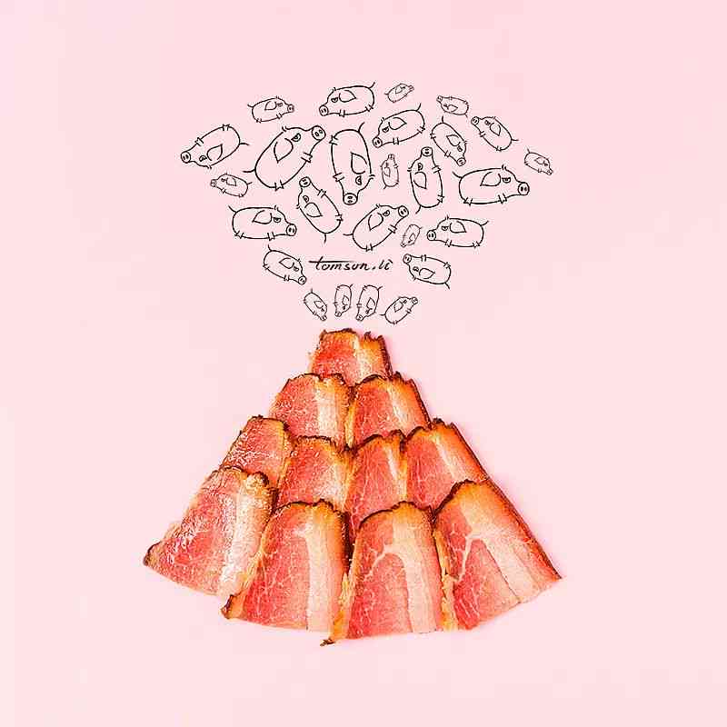 创意面包插画，打造独特平面广告视觉宴