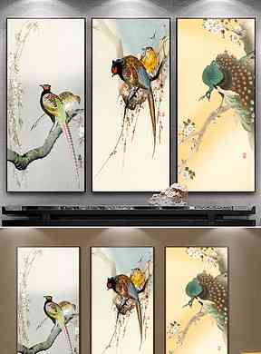 古风绘画素材大全：含人物、山水、花鸟等多种风格画稿     