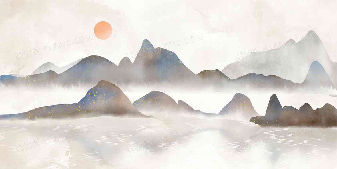 古风绘画素材大全：含人物、山水、花鸟等多种风格画稿     