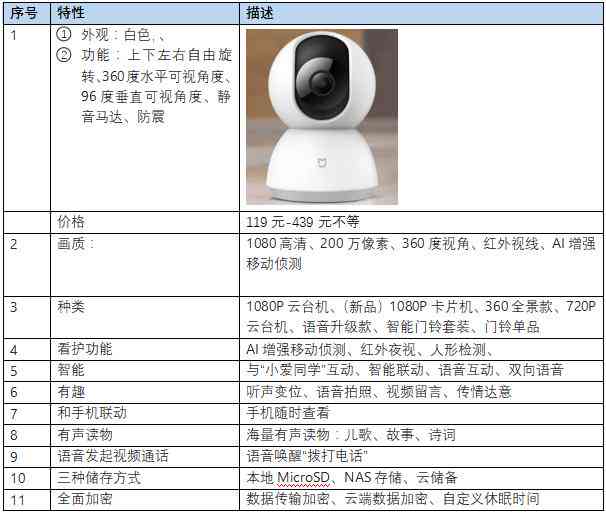 ai摄像头分析报告怎么写