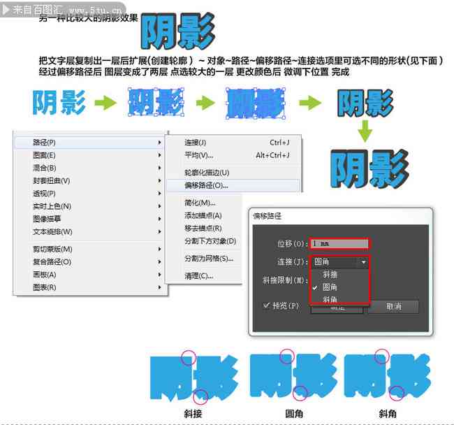 'AI四周阴影效果文案制作技巧与实战教程'