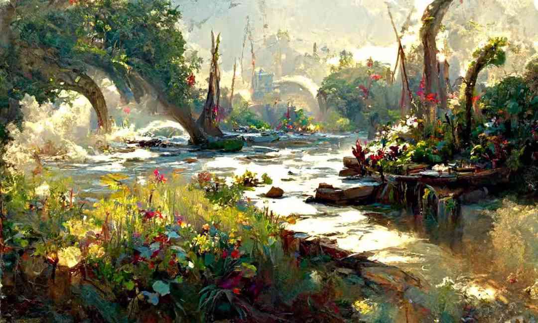 智能AI打造独特风景艺术画作