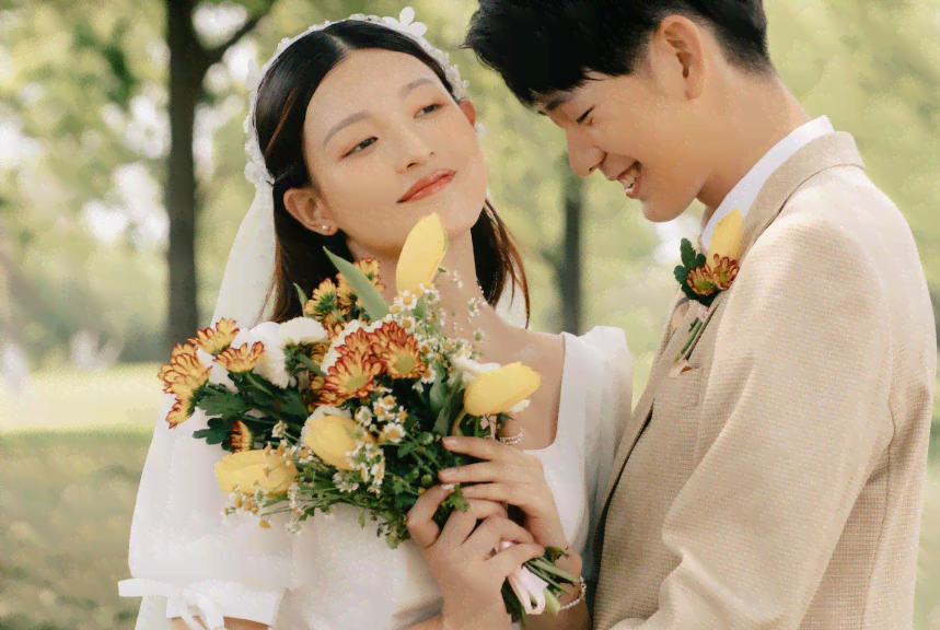 ai合成结婚照文案