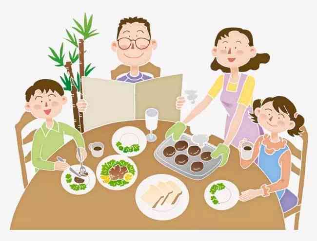 家人的ai绘画的照片文案