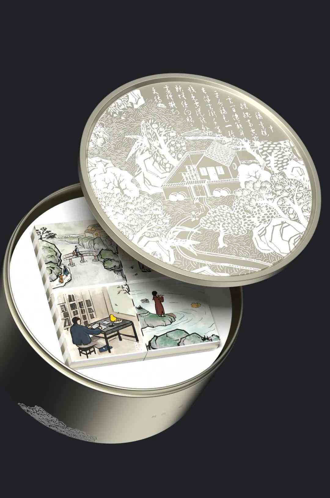 智能AI打造独特中秋月饼礼盒设计