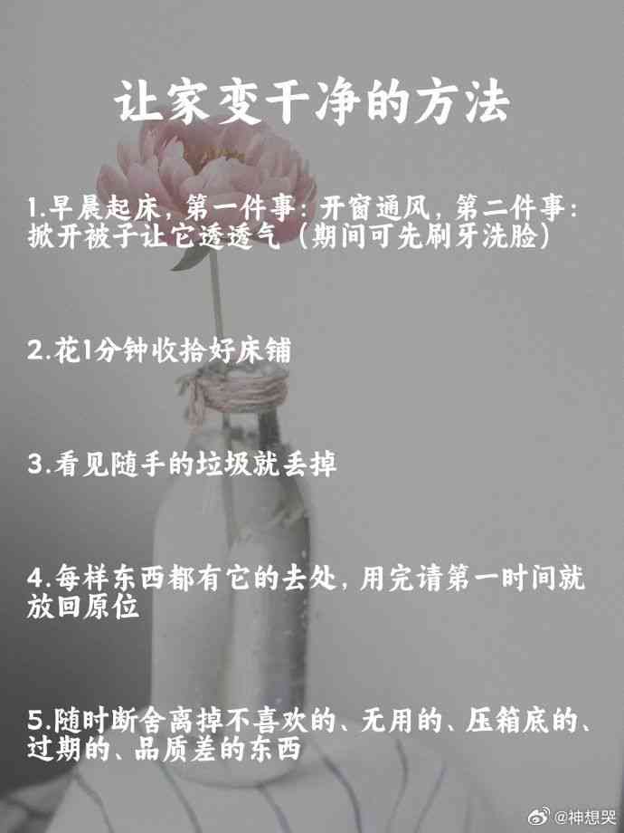 家居清洁感言：简短句子心得体会与文案精选