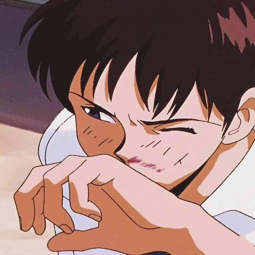 头像,不开心：男女与动漫人物表情     