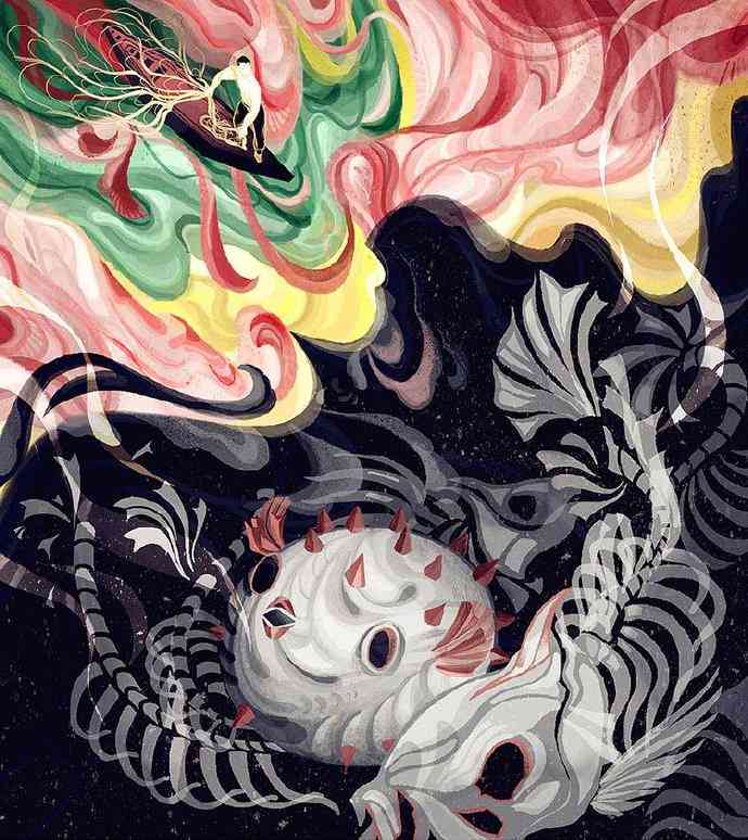 东方美学设计元素插画：融合传统与现代的艺术呈现